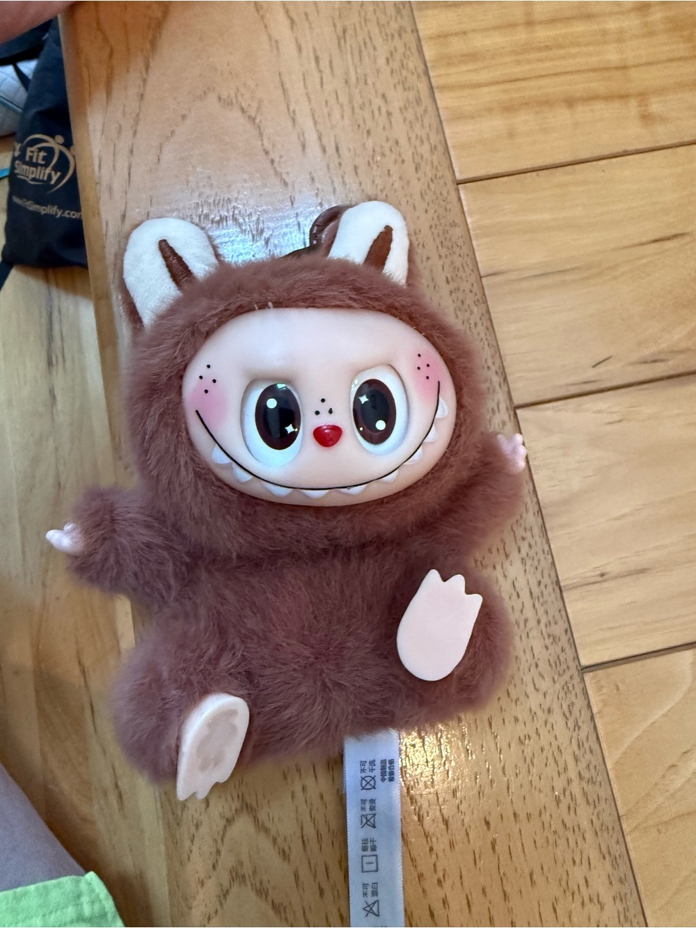 Plush Brown Pop Mart the Monsters Labubu Sitting Down Toy